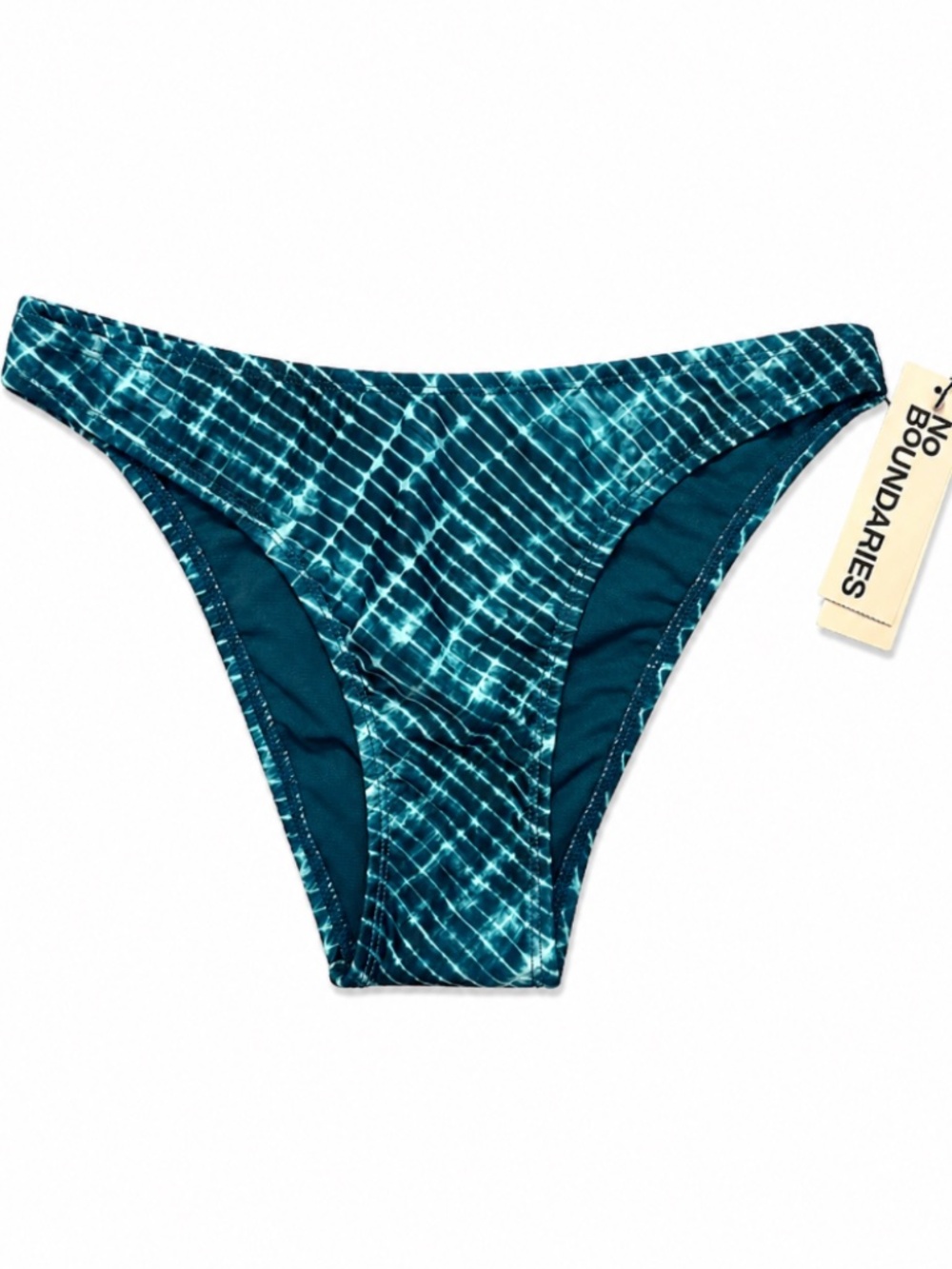 NWT No Boundaries Blue Water Print Bikini Bottoms XS 0-2